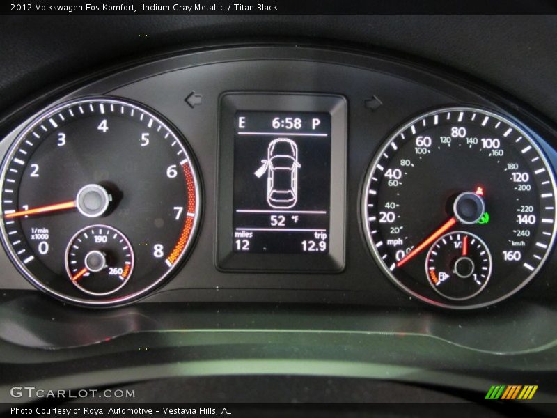 Indium Gray Metallic / Titan Black 2012 Volkswagen Eos Komfort