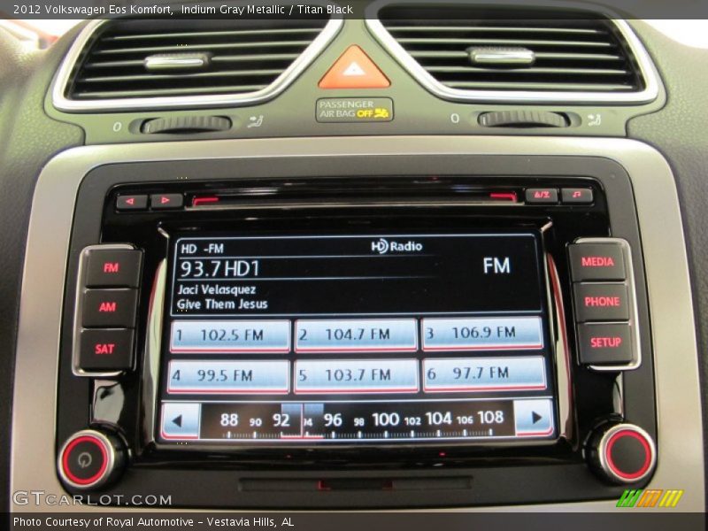 Indium Gray Metallic / Titan Black 2012 Volkswagen Eos Komfort