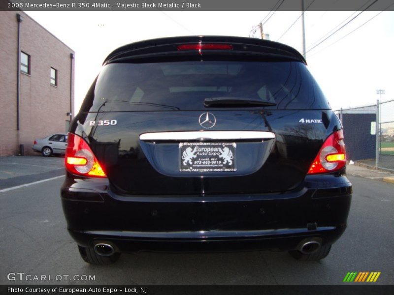 Majestic Black Metallic / Black 2006 Mercedes-Benz R 350 4Matic