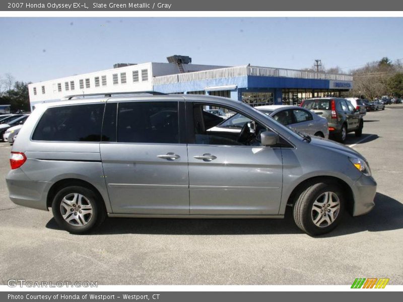 Slate Green Metallic / Gray 2007 Honda Odyssey EX-L