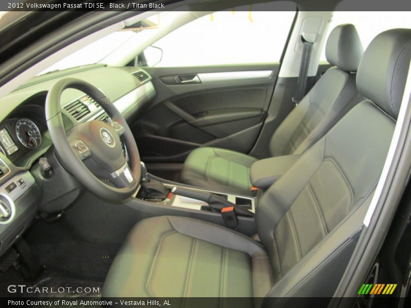 Black / Titan Black 2012 Volkswagen Passat TDI SE