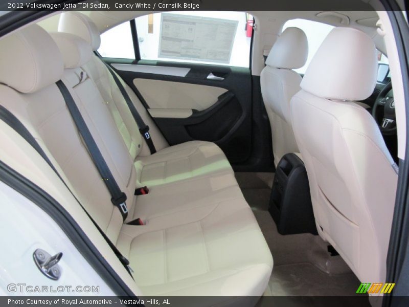 Candy White / Cornsilk Beige 2012 Volkswagen Jetta TDI Sedan