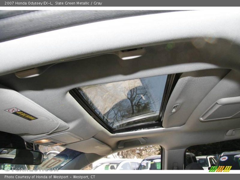 Slate Green Metallic / Gray 2007 Honda Odyssey EX-L