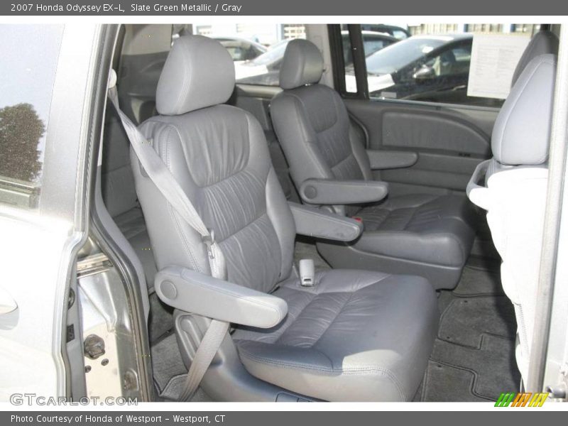 Slate Green Metallic / Gray 2007 Honda Odyssey EX-L