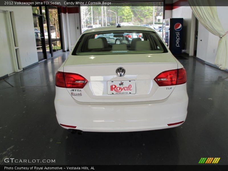 Candy White / Cornsilk Beige 2012 Volkswagen Jetta TDI Sedan