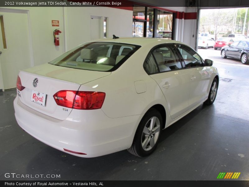 Candy White / Cornsilk Beige 2012 Volkswagen Jetta TDI Sedan