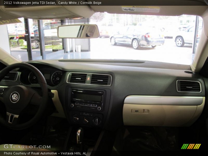 Candy White / Cornsilk Beige 2012 Volkswagen Jetta TDI Sedan