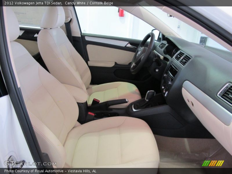 Candy White / Cornsilk Beige 2012 Volkswagen Jetta TDI Sedan