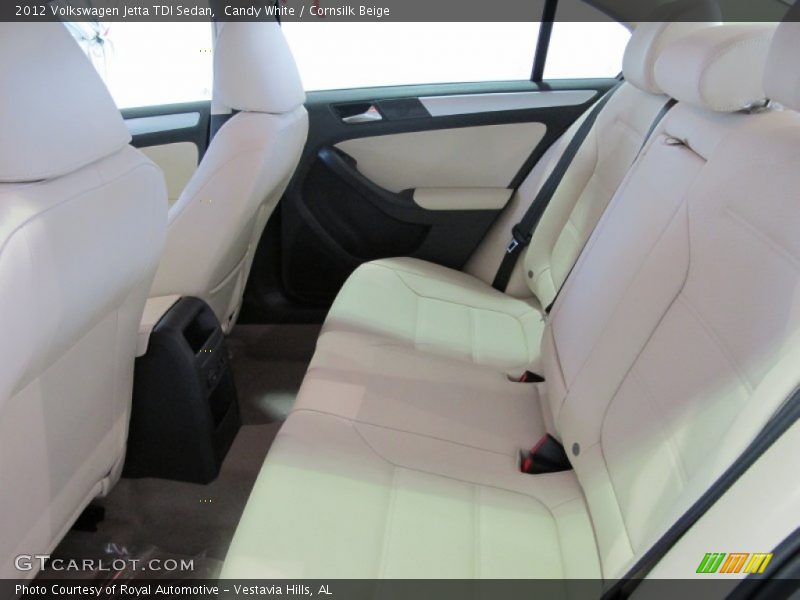 Candy White / Cornsilk Beige 2012 Volkswagen Jetta TDI Sedan