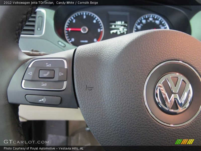 Candy White / Cornsilk Beige 2012 Volkswagen Jetta TDI Sedan
