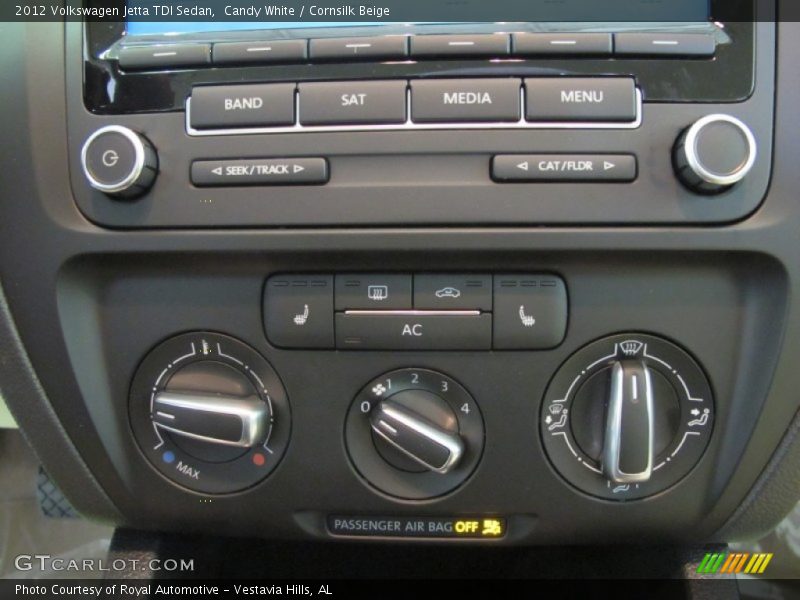 Candy White / Cornsilk Beige 2012 Volkswagen Jetta TDI Sedan