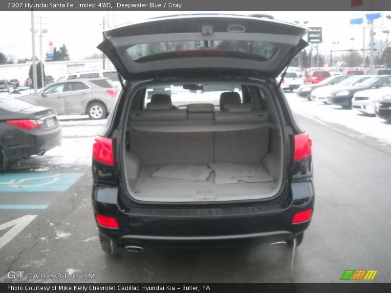 Deepwater Blue / Gray 2007 Hyundai Santa Fe Limited 4WD