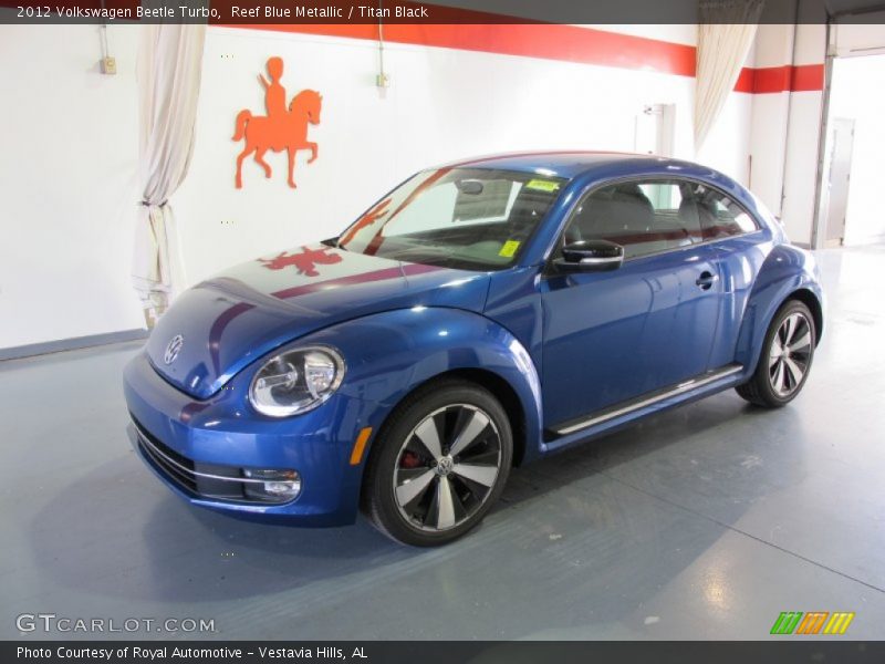 Reef Blue Metallic / Titan Black 2012 Volkswagen Beetle Turbo