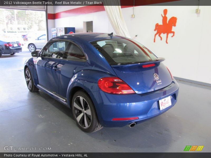 Reef Blue Metallic / Titan Black 2012 Volkswagen Beetle Turbo