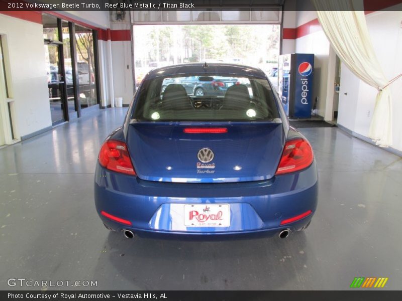 Reef Blue Metallic / Titan Black 2012 Volkswagen Beetle Turbo