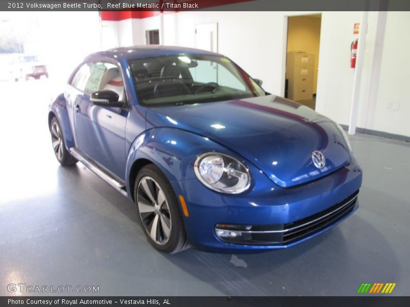 Reef Blue Metallic / Titan Black 2012 Volkswagen Beetle Turbo