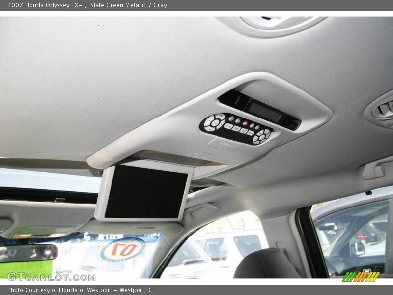 Slate Green Metallic / Gray 2007 Honda Odyssey EX-L