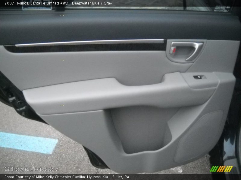 Deepwater Blue / Gray 2007 Hyundai Santa Fe Limited 4WD