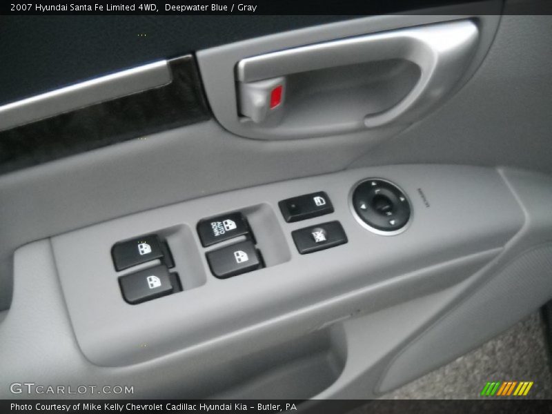 Deepwater Blue / Gray 2007 Hyundai Santa Fe Limited 4WD