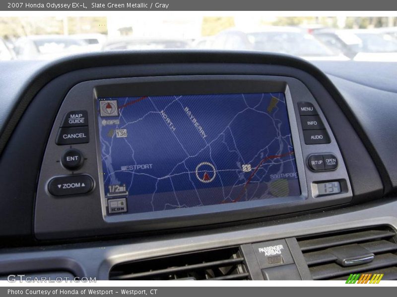 Slate Green Metallic / Gray 2007 Honda Odyssey EX-L
