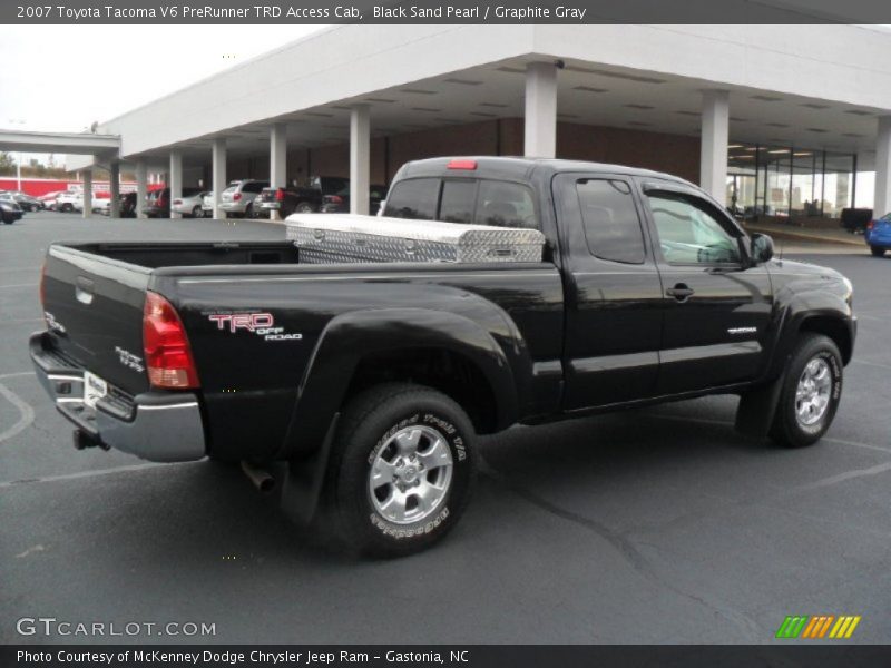 Black Sand Pearl / Graphite Gray 2007 Toyota Tacoma V6 PreRunner TRD Access Cab