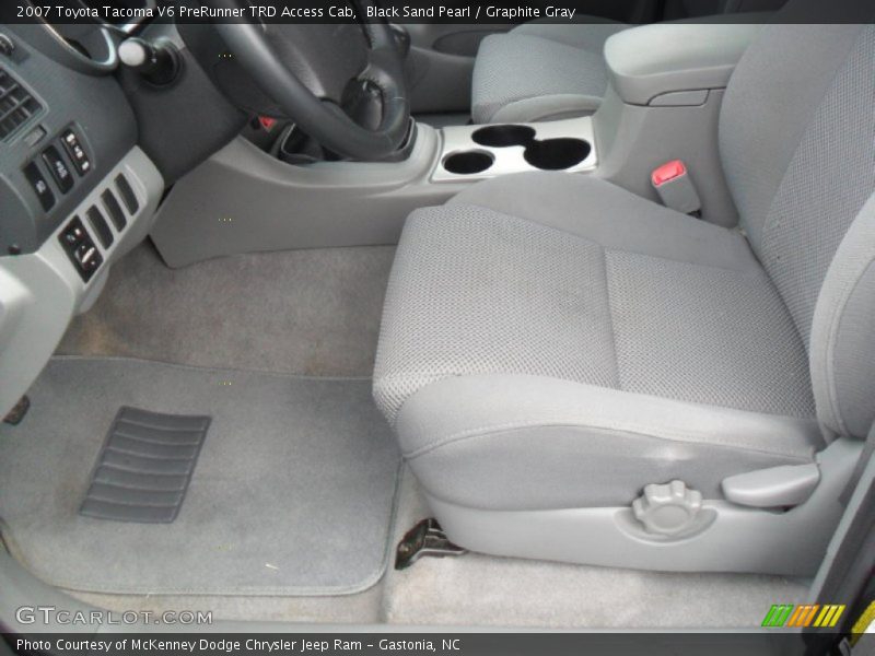 Black Sand Pearl / Graphite Gray 2007 Toyota Tacoma V6 PreRunner TRD Access Cab