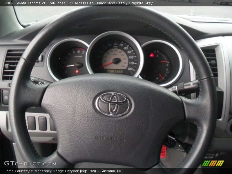 Black Sand Pearl / Graphite Gray 2007 Toyota Tacoma V6 PreRunner TRD Access Cab