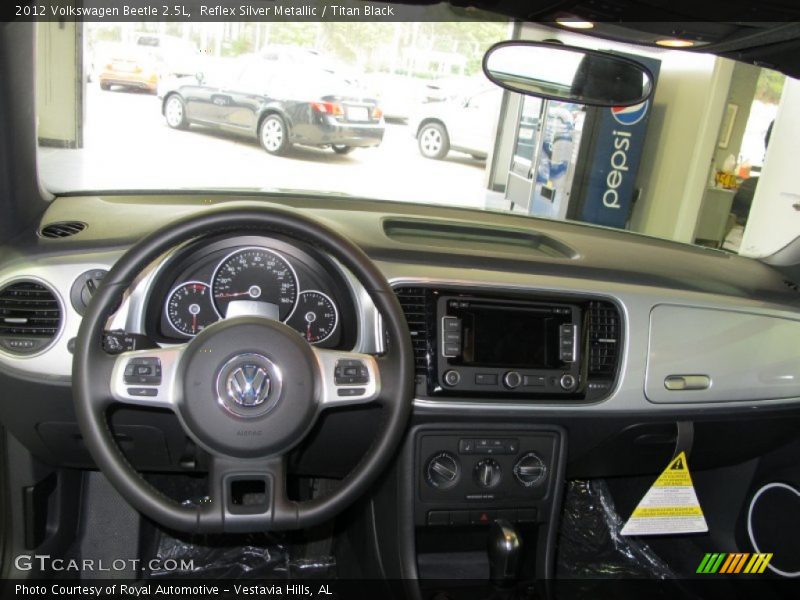 Reflex Silver Metallic / Titan Black 2012 Volkswagen Beetle 2.5L