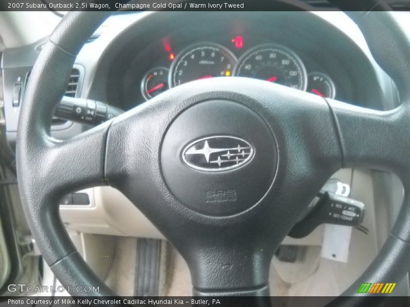 Champagne Gold Opal / Warm Ivory Tweed 2007 Subaru Outback 2.5i Wagon