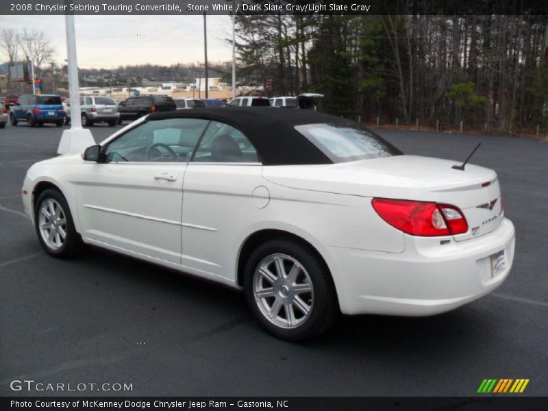 Stone White / Dark Slate Gray/Light Slate Gray 2008 Chrysler Sebring Touring Convertible