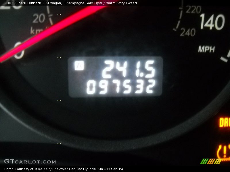 Champagne Gold Opal / Warm Ivory Tweed 2007 Subaru Outback 2.5i Wagon
