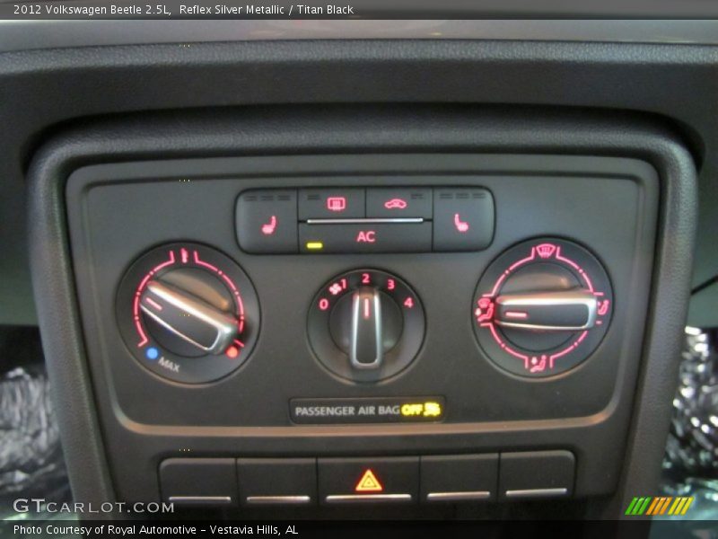 Controls of 2012 Beetle 2.5L