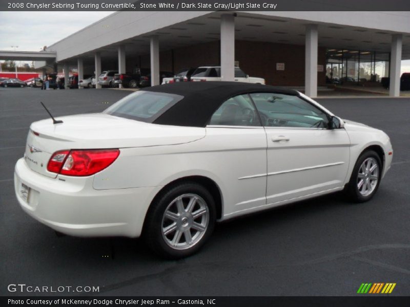 Stone White / Dark Slate Gray/Light Slate Gray 2008 Chrysler Sebring Touring Convertible