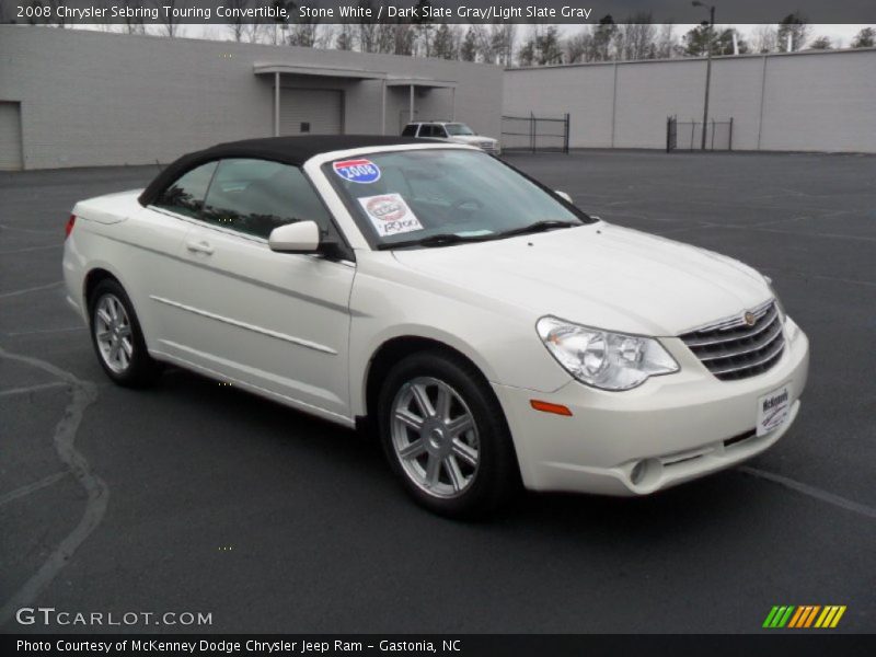 Stone White / Dark Slate Gray/Light Slate Gray 2008 Chrysler Sebring Touring Convertible