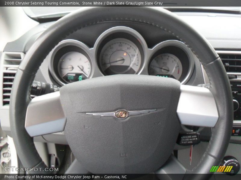 Stone White / Dark Slate Gray/Light Slate Gray 2008 Chrysler Sebring Touring Convertible