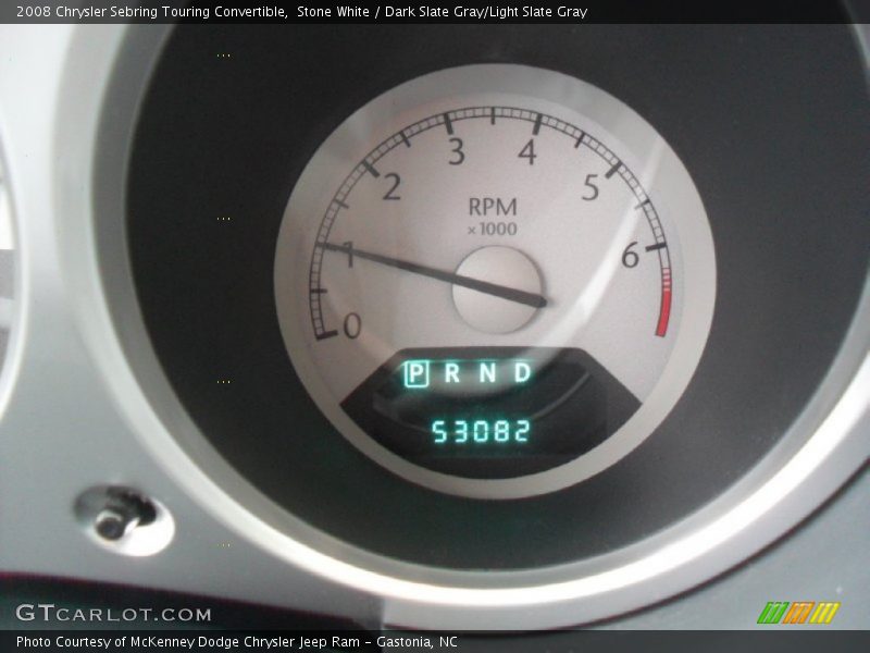 Stone White / Dark Slate Gray/Light Slate Gray 2008 Chrysler Sebring Touring Convertible