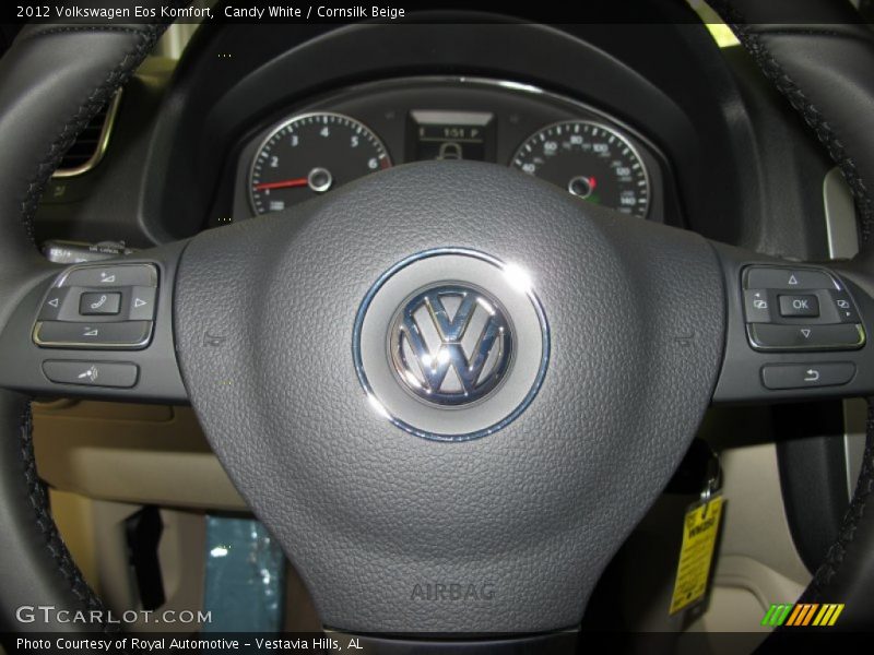 Candy White / Cornsilk Beige 2012 Volkswagen Eos Komfort