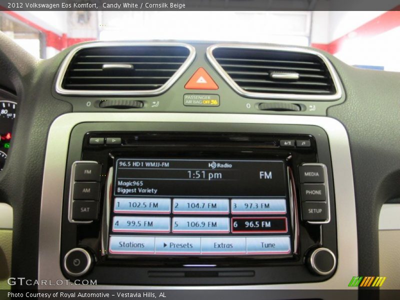 Candy White / Cornsilk Beige 2012 Volkswagen Eos Komfort