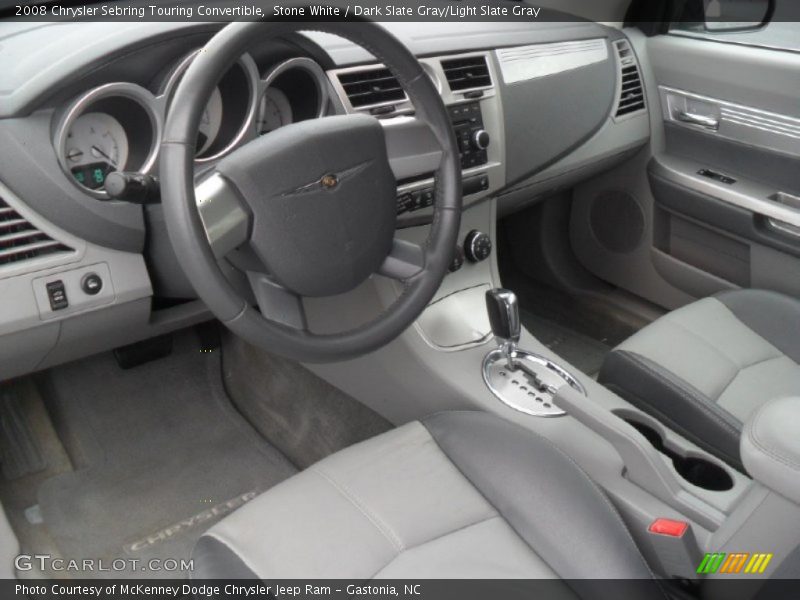 Stone White / Dark Slate Gray/Light Slate Gray 2008 Chrysler Sebring Touring Convertible