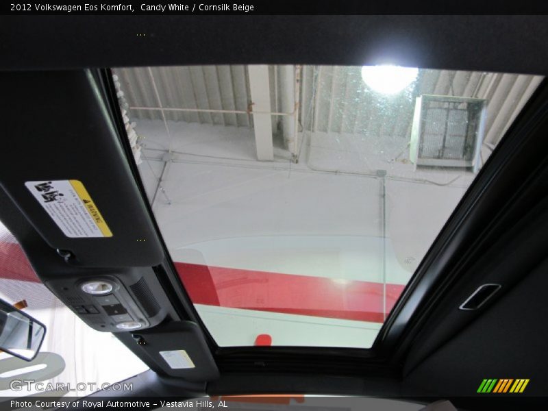 Candy White / Cornsilk Beige 2012 Volkswagen Eos Komfort