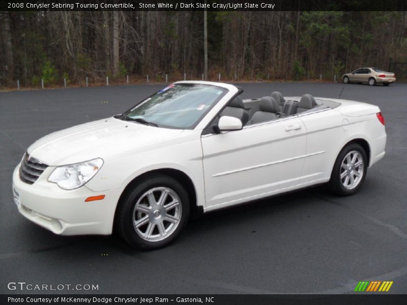 Stone White / Dark Slate Gray/Light Slate Gray 2008 Chrysler Sebring Touring Convertible