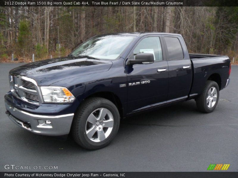  2012 Ram 1500 Big Horn Quad Cab 4x4 True Blue Pearl