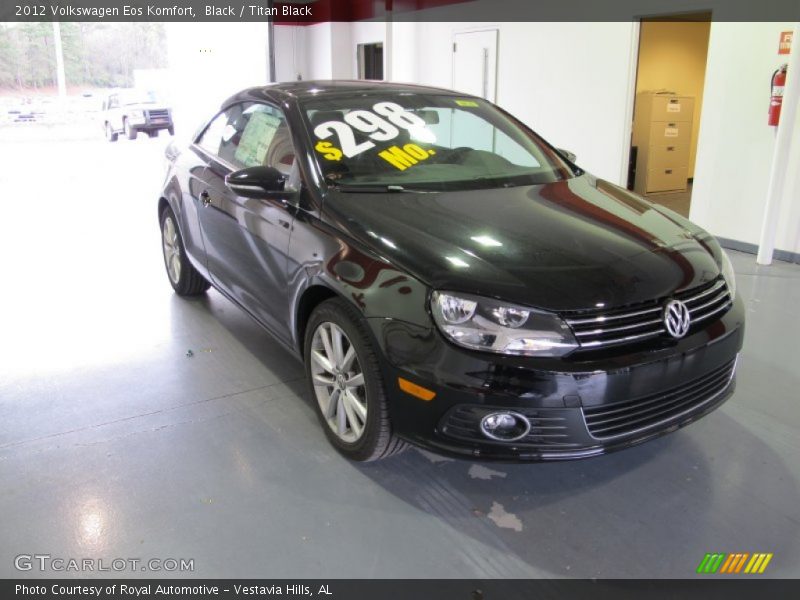 Black / Titan Black 2012 Volkswagen Eos Komfort
