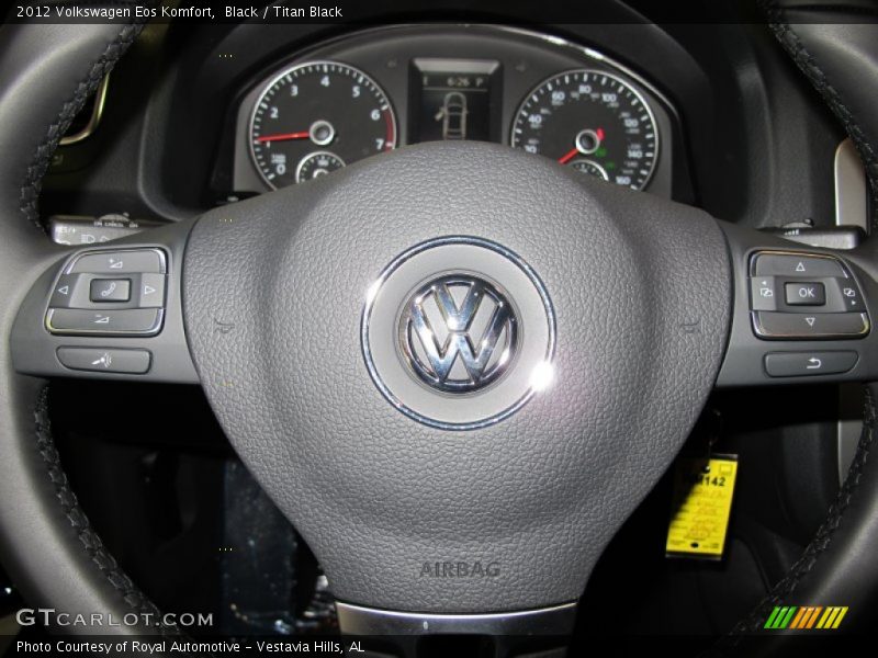 Black / Titan Black 2012 Volkswagen Eos Komfort