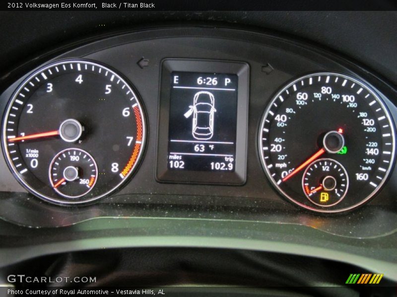 Black / Titan Black 2012 Volkswagen Eos Komfort