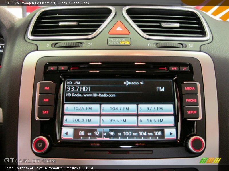 Black / Titan Black 2012 Volkswagen Eos Komfort