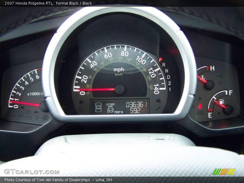 Formal Black / Black 2007 Honda Ridgeline RTL