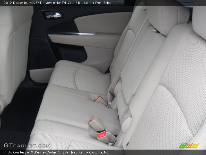Ivory White Tri-Coat / Black/Light Frost Beige 2012 Dodge Journey SXT