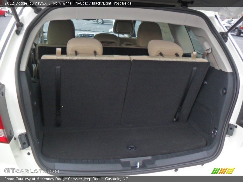 Ivory White Tri-Coat / Black/Light Frost Beige 2012 Dodge Journey SXT
