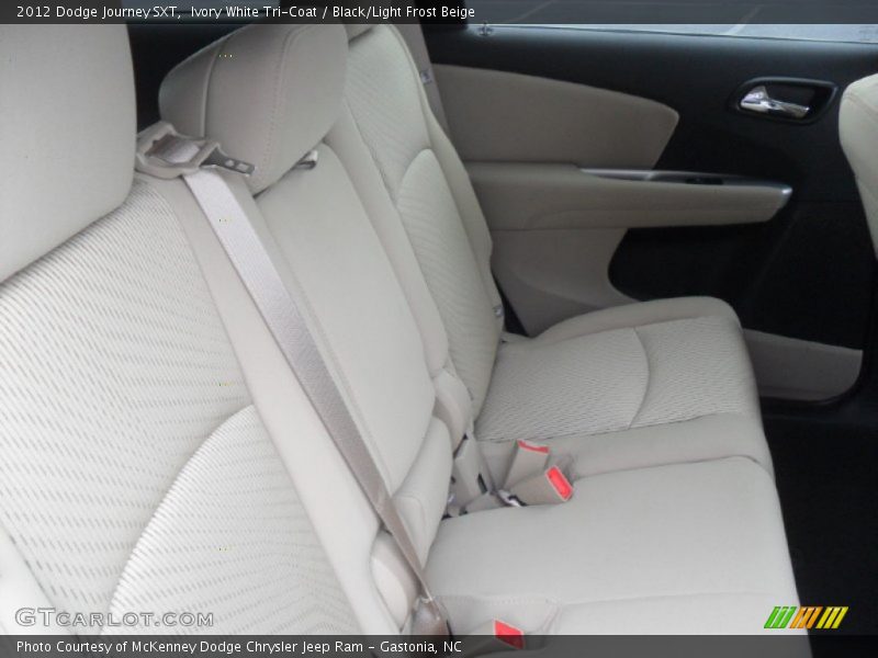 Ivory White Tri-Coat / Black/Light Frost Beige 2012 Dodge Journey SXT